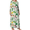 thumbnail image 2 of Large Size Veggies Long Sleeved Dress Women Dress for Parties Elegant Chic Evening Dresses, 2 of 7