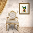 thumbnail image 3 of Art by Leslie Franklin 26x30 Gold Ornate Wood Framed with Double Matting Museum Art Print Titled - Llama-rama, 3 of 4
