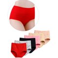thumbnail image 1 of Ropa interior Minnieouse 4PCS Cintura alta Algodón Embarazada Rojo 4XL, 1 of 6