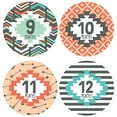 thumbnail image 3 of Lucy Darling | Tribal Print Monthly Pregnancy Stickers - Months 1-12, 3 of 4