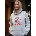 thumbnail image 2 of Independence Day Waving Flag Hoodie Women -Image by Shutterstock, Female Large, 2 of 4