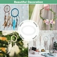 thumbnail image 6 of Uxcell 50-Pack Dream Catcher Rings,1.8 Inch Plastic Macrame Wreath Floral Round Rings for DIY Wedding Wreath White 0.2 Inch, 6 of 6