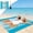 D, variant on Ocean Themed Beach Blanket,78.74x55.12in Retro Waterproof Sandproof Picnic Blankets With Storage Bag,Lightweight Beach Mat for Camping Travel Hiking,Decor for Lawn Outside