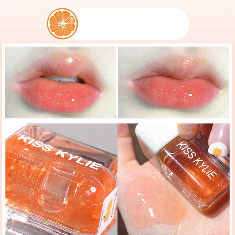 Honey Peach Flavored Lip Oil Lovely Honey Pot Lip Balm Long Lasting  Moisturizing Clear Liquid Lipstick LipGloss Makeup Cosmetics - AliExpress
