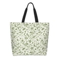 thumbnail image 1 of Balery Green Rabbit Bolsa Tote Estilo Estético con Cremalleras, Bolsa de Hombro, Bolsa de Compras Grande y Plegable, 1 of 8