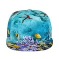 thumbnail image 2 of Gaeub Corals and Tropical Fish Flat Bill Snapback Hats Baseball Caps with Adjustable for Running Workouts and Outdoor Activities, 2 of 9