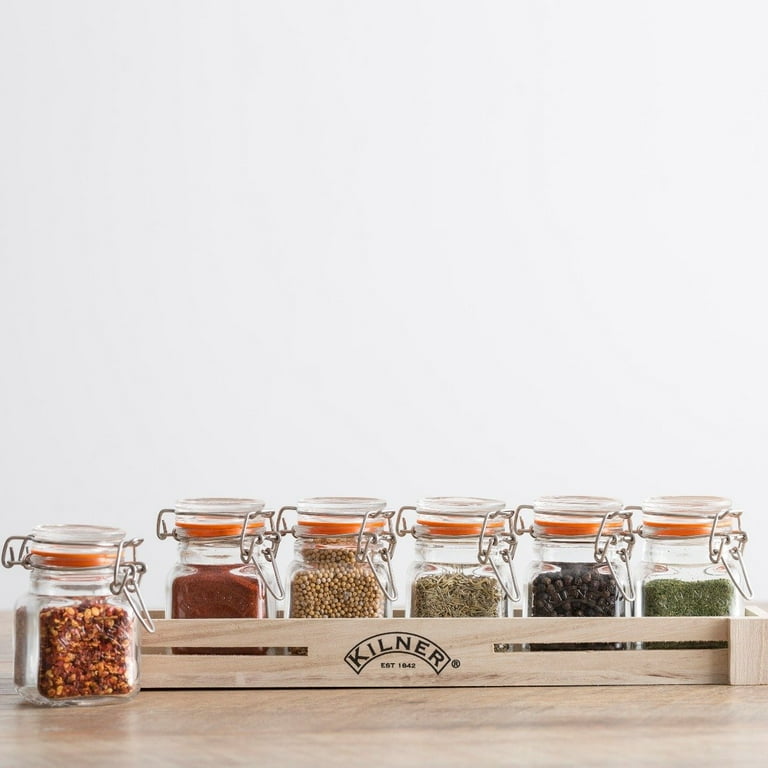 Kilner Spice Jar 2.4 oz, Set of 12 - Clear