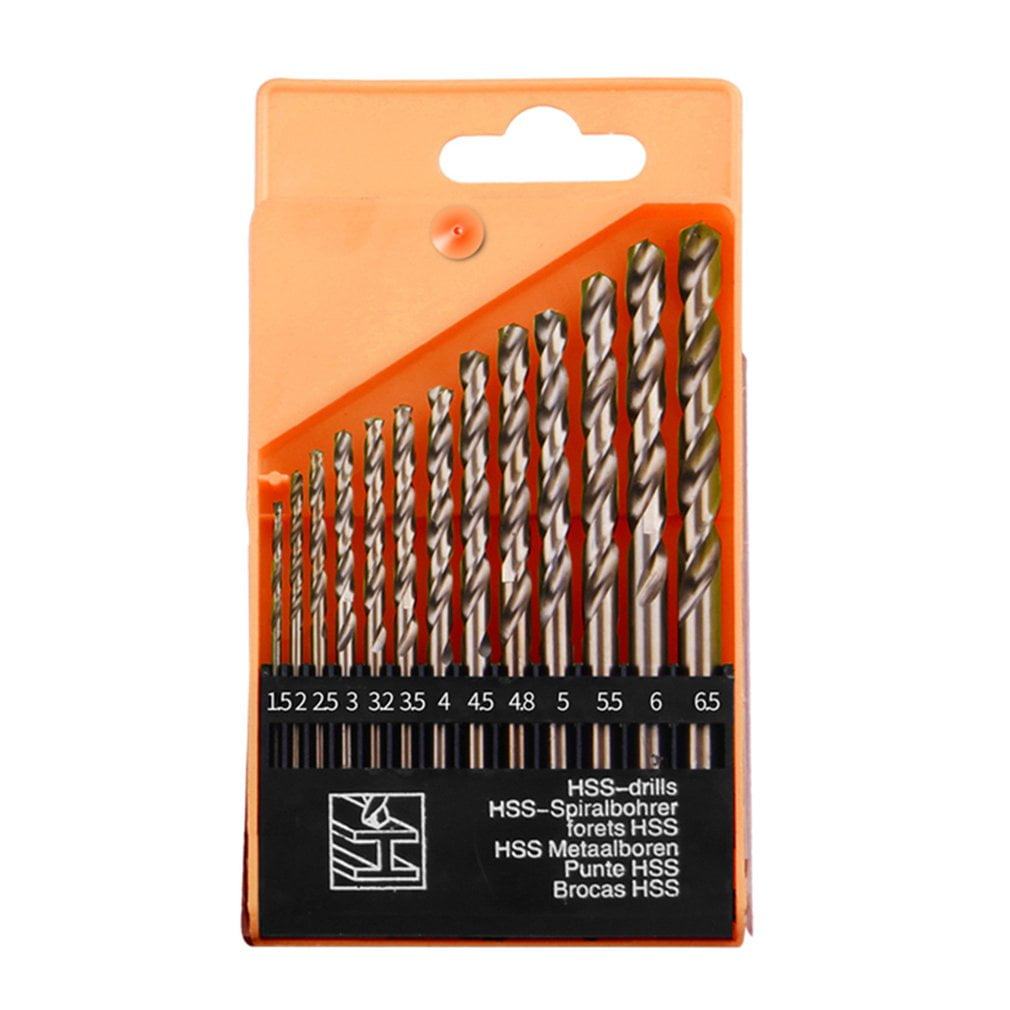 13PCS Drill Bits 6542 HSS Steel 