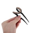thumbnail image 5 of Unique Bargains 1 Pc Fashion U-shaped Hair Pins for Home Champagne Coffee Color, 5 of 5