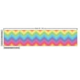 thumbnail image 2 of Rainbow Fabric by the Yard, Colorful Zig Zag Chevron Pattern Geometric Modern Sharp Design Illustration, Decorative Upholstery Fabric for Chairs & Home Accents, 2 Yards, Multicolor by Ambesonne, 2 of 4