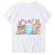 thumbnail image 1 of Blusas de Manga Corta para las Mujeres Divertida Impresión Cuello Redondo Camiseta Vintage, Blusas de Primavera para las Mujeres, 1 of 4