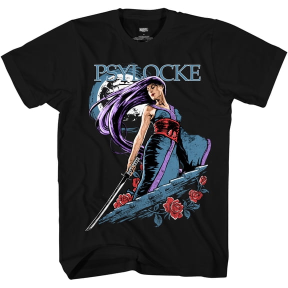 X-Men Psylocke Moon Marvel Comics Adult T-Shirt