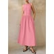 thumbnail image 3 of Vestido Maxi sin Mangas Patchwork Rosa XL de PRETTYGARDEN, 3 of 8