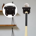thumbnail image 2 of KAKOWELY Wooden Rack 1Pc Wooden Baseball Bat Holder Vertical Baseball Bat Bracket Home Baseball Rack3.94"X3.54"X3.54", 2 of 4