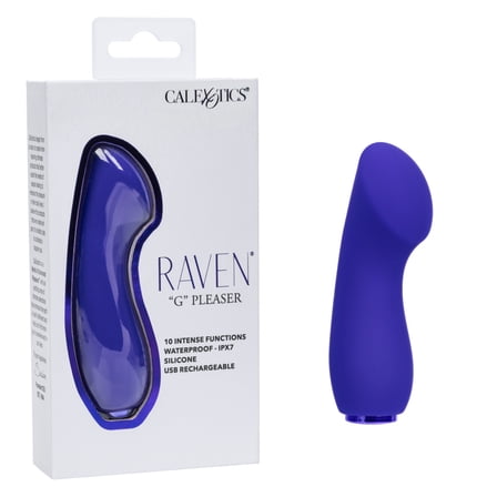 CalExotics Raven G Pleaser Rechargeable Silicone Mini Clitoral Vibrator, Purple