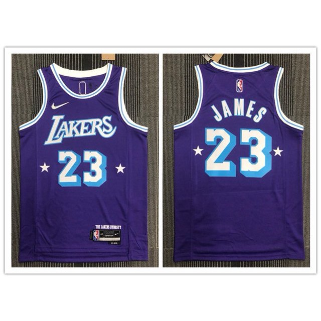 hot pressed 2022 nba Los Angeles Lakers No. 23 James white basketball jersey Gao Jiahui unisex