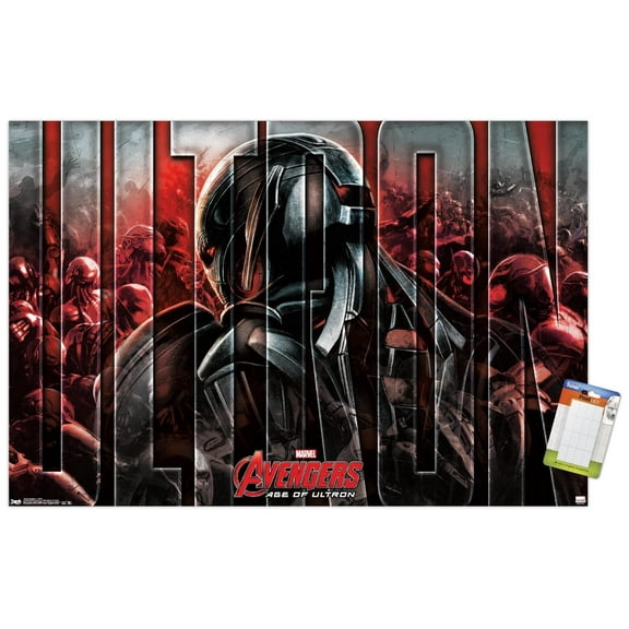 Marvel Cinematic Universe - Avengers - Age of Ultron - Ultron Wall Poster, 14.725" x 22.375"
