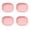 Pink, variant on ACDANC 4 Pcs Dinnerware Sets,Microwave Safe Dish Set,Heat Resistant Food Serving Tray Square Plates,Green