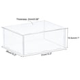 thumbnail image 2 of Uxcell Acrylic Display Case Plastic Box Cube Storage Box Assemble Dustproof Showcase 12.2x10.2x4.1 Inch, 2 of 6
