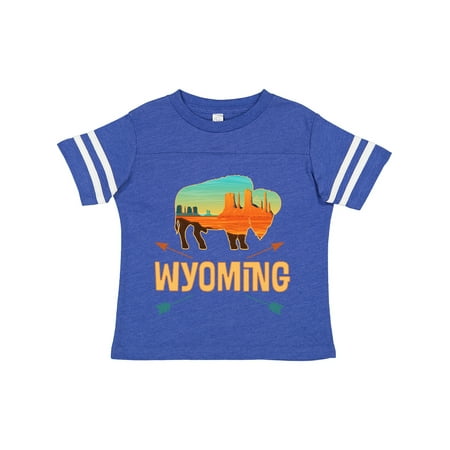 

Inktastic Wyoming Vacation Buffalo Silhouette Gift Toddler Boy or Toddler Girl T-Shirt