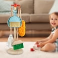 thumbnail image 3 of Juego de Juguetes de Limpieza Desmontables para , Herramientas de Limpieza Domésticas para Juegos de Simución, Incluye Escoba, Trapeador, Plume Baoblaze Accesorios de juegos de rol para niños, 3 of 7