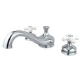 thumbnail image 1 of Kingston Brass KS3331PX 8 Inch -18 Inch Widespread Roman Tub Filler - Polished Chrome, 1 of 6