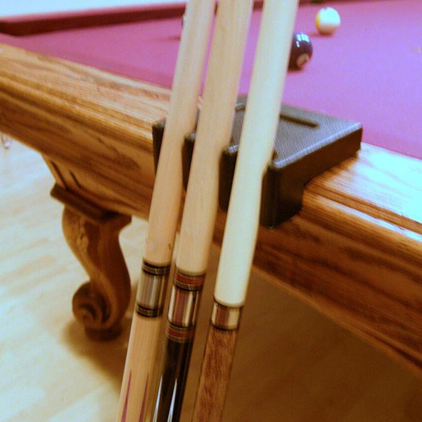 Portable 4 Slots Billiards Snooker Stick Rack Pool Cue Holder Stand Rubber 