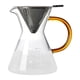 thumbnail image 1 of Cafetera de vidrio con gotero para café molido, cafetera, tetera para el hogar Mango amarillo, 1 of 8