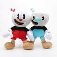 thumbnail image 1 of 2 Pcs/Ensemble Peluche Mugman 10 Pouces Cuphead Mecup et Brocup Poupée en Peluche, 1 of 1