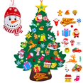 thumbnail image 1 of Árbol de Navidad de fieltro Dailivify de 90 cm con calendario de adviento y 33 adornos, 1 of 7
