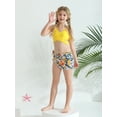 thumbnail image 5 of Usaibhir Girls Swimsuit 3 Piece Bathing Suits Criss Cross Bikini Set with Cover Up Skirts Girls' Swimwear 8-14 Years, 5 of 8