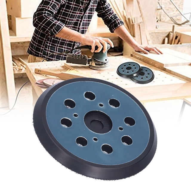 Almohadilla de respaldo de lijadora, almohadillas de lijado de bucle de gancho de 5pcs de 5 pianas de 5 pulgadas de 5 pulgadas de reemplazo de 8 orificios para molineras para para para