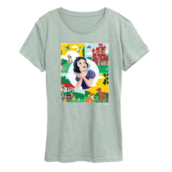 Disney - Snow White Grid - Women's Short Sleeve Graphic T-Shirt