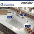 thumbnail image 5 of DeerValley Glen DV-1K515  Rectangular 24" L *18" W Fireclay White Undermount Kitchen Sink ,, 5 of 14