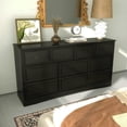 thumbnail image 6 of LGHM 10 Drawer Dresser for Bedroom, Dresser TV Stand, Chest of Drawers for Storage Clost Organization, Black, 6 of 7