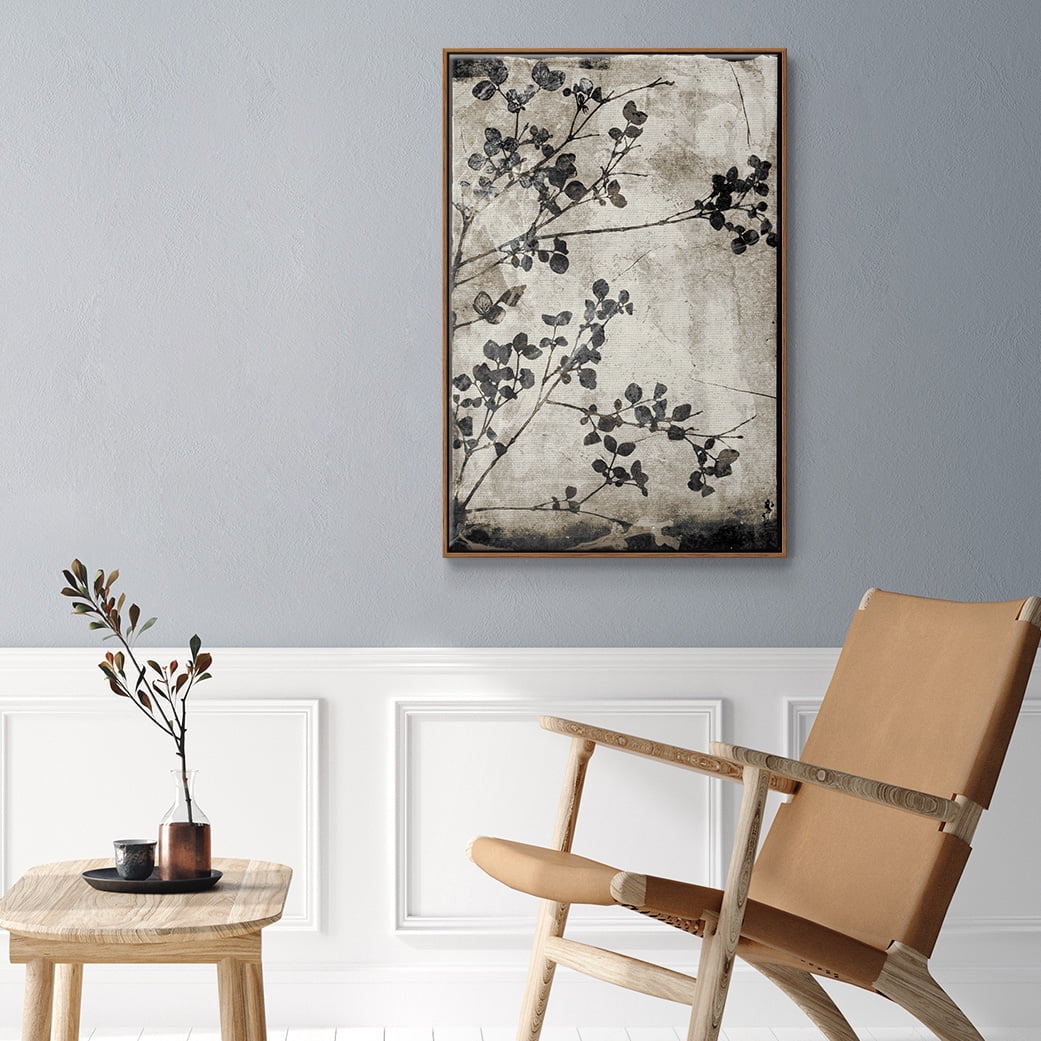 Boundless VIII Framed Premium Gallery Wrapped Canvas - Ready to Hang - 17 x 25 - Walnut Floating Frame