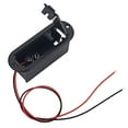 thumbnail image 1 of 9V Professional Battery Holder Case for Active Guitar Bass Pickup Use With Battery Cable(Black), 1 of 7