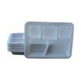 thumbnail image 4 of 5 Compartment White Disposable Party Thali Plates by Poojabazar (200 Pack), 4 of 4