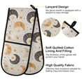 thumbnail image 4 of Dailycode Double Sided Oven Mitt with Loop Heat Resistant Kitchen Long Potholders 7" x 35" Cute Crescent Moon and Sun, 4 of 6