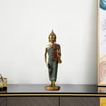 thumbnail image 3 of Estatua de Buda de resina, adornos, modelo de Buda, estatuilla, artesanía de budismo oriental, colección de ilustraciones para decoración de de Postura de soporte dorado C BLESIY Estatua de Buda de resina, 3 of 8