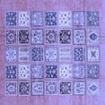 thumbnail image 1 of Ahgly Company Indoor Square Abstract Blue Modern Area Rugs, 4' Square, 1 of 4