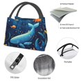 thumbnail image 4 of Disketp Whimsical Underwater Fantasy Bolsa Térmica Estampada, Bolsa Térmica Aislante para Almuerzo, Playa y Campamento, 4 of 6