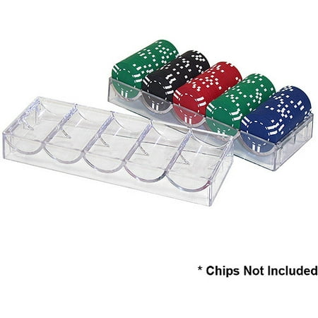 Trademark Poker Clear Acrylic Chip Rack/Tray (to be used with (Best Poker Chips In The World)