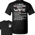 thumbnail image 5 of Funny “5 Things About My Wife” T-Shirt – Unisex 2-Sided Gift Tee for Husband, 5 of 7