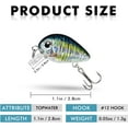 thumbnail image 6 of TRUSCEND Easy Catch Squarebill Crankbaits, Lifelike Fishing Lures for Bass Trout Crappie Bluegill, Artificial Hard Bait for Freshwater Swimmax Creek Crank Baits, Fishing Gifts for Family Fishing, 6 of 8