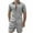 Gray, variant on Man Solid Running Drawstring Shorts Short Sleeve Lapel Shirt Track Outfits
