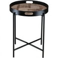 thumbnail image 2 of Connexion Decor Bentdare Reclaimed Fir & Metal End Table in Natural/Black, 2 of 5