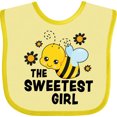 thumbnail image 3 of Inktastic The Sweetest Girl with Bee and Honey Combs Boys or Girls Baby Bib, 3 of 4