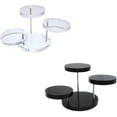 thumbnail image 1 of HomeSoGood Acrylic Round Products Display Stands 3 Tier Riser Rotatable Jewelry Storage Stand Display Stand for Rings Earrings,Mini Figurines, 2 Pack, 1 of 5
