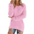thumbnail image 2 of IMENGL Chandail Décontracté à Manches Longues pour Femmes, Rose 3TG, Taille m-5TG, 2 of 5
